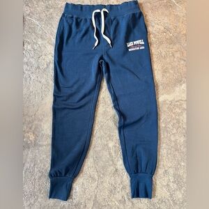 Navy Joggers with Lake Powell Print
